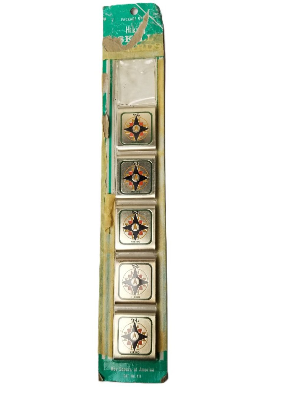 Vintage BSA Hiking Skill Award Belt Loop Boy Scouts Lot of 5 Cat 411